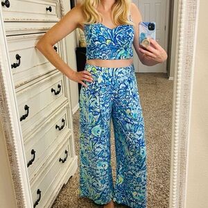 Lilly Pulitzer Lizzy 2 piece set Blue Crush